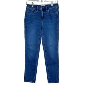 Madewell 10" Roadtripper High Rise Skinny Blue Denim Jeans 27P